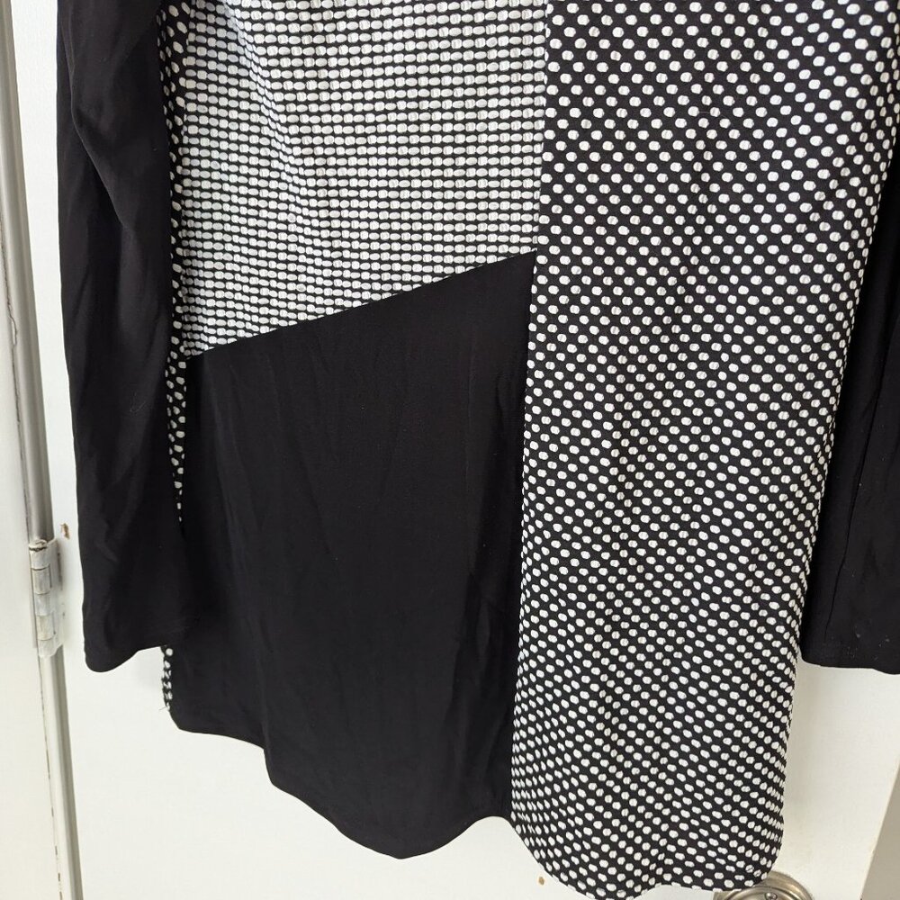 Joseph Ribkoff Geometric Abstract Cowl Neck Tunic Size 8 - Picture 8 of 9